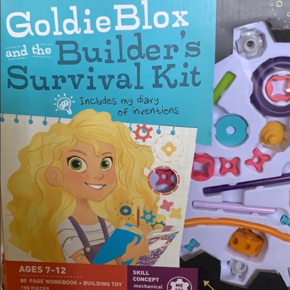 NIB Goldie blox and the Builder’s Survival Kit